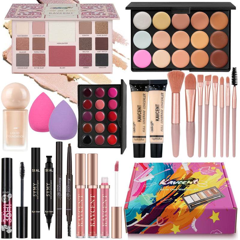 [Australia] - Makeup Kit Makeup Set for Women Teens full Kit Makeup Kits for Teenagers Eyeshadow Foundation Makeup Gift Sets for Teen Girls Women Christmas Gifts 