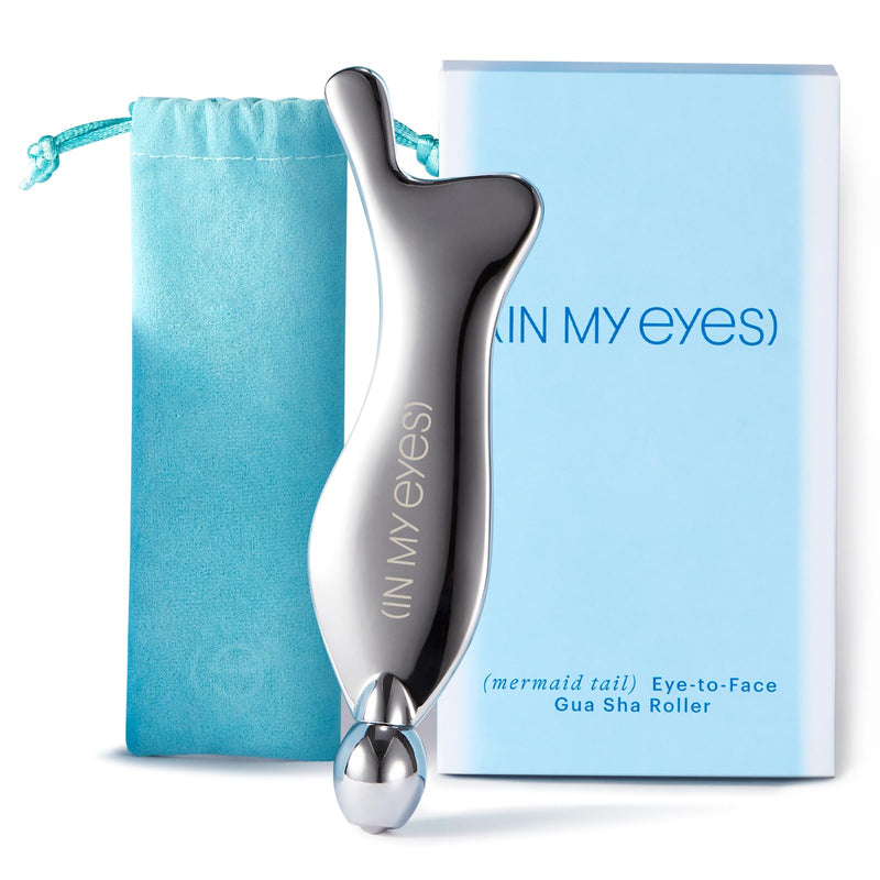 In My Eyes Gua Sha Tool for Face & Eye, Stainless Steel Gua Sha Facial Massager Tool for Reduce Puffiness, Ease Facial Tension & Promote Lymphatic Drainage