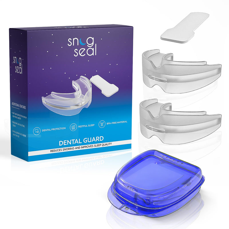 [Australia] - Dental Guard 2-Pack – Reusable BPA-Free Medical-Grade Material – Custom Fit – Nighttime Teeth Grinding Protection for Men and Women 