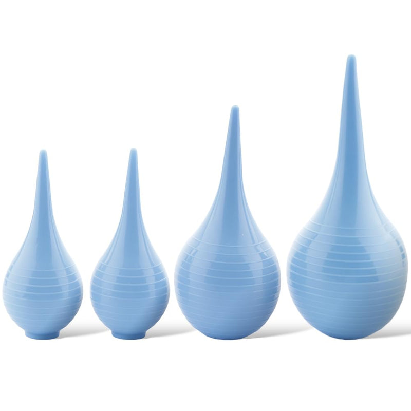 [Australia] - 4 Pack Hand Bulb Ear Syringes, Professional Soft Reusable Rubber Suction Ear Syringe Ball, Manual Fluid Suction Device Ear Washing Squeeze Bulb for Adults, Pet, 3 Sizes(30ml x 2, 60ml x 1, 90ml x 1) 