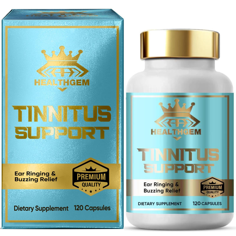 [Australia] - Tinnitus Relief for Ringing Ears,120 Capsules Tinnitus Relief Supplement, Natural & Effectively Relieve Earache & Reduce Ear Noise for Men & Women | 60-Day Supply 120 Count(Pack of 1) 