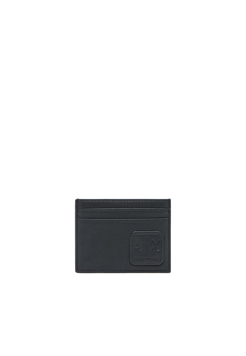 Armani Exchange Men's Credit Card Holder, Black, One Size