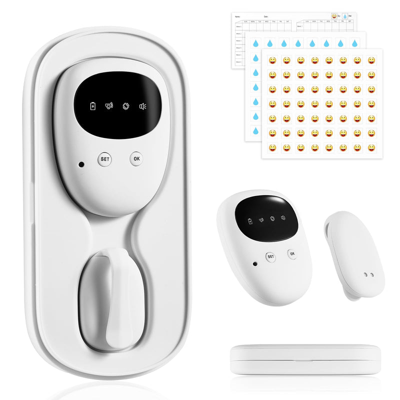 [Australia] - Bed Wetting Alarm for Boys and Girls, Wireless Pee Alarm with Magnetic Sensor,High Sensitivity, Loud Sound, Strong Vibration, Bedwetting Solutions for Kids and Elderly 