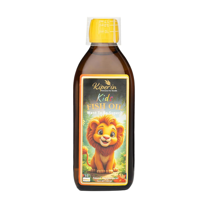 Kiperin Kids Fish Oil Omega 3 for Kids DHA & EPA Fish Oil Supplement Child-Friendly Formula 150 ml