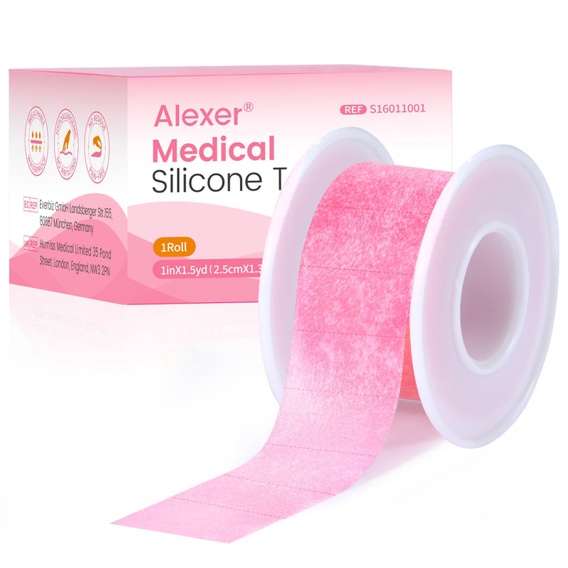 [Australia] - Silicone Medical Tape -1 in √ó 1.5 yds (1 Roll) Waterproof Tape for Sensitive Skin Wound Care, Latex-Free, Painless Removal, Reusable for Gauze Pads and First Aid 2.5 cm x 1.5 m (1 in x 5 ft) 