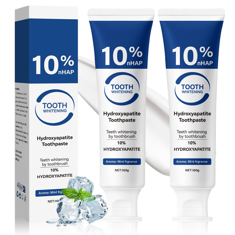 [Australia] - 10% Hydroxyapatite Toothpaste for Advanced Enamel Protection, Appropriate for Tooth Strengthening Sensitive Teeth, Gentle and Effective Formula, Fresh Mint Breath, Daily Use for Oral Care Health 