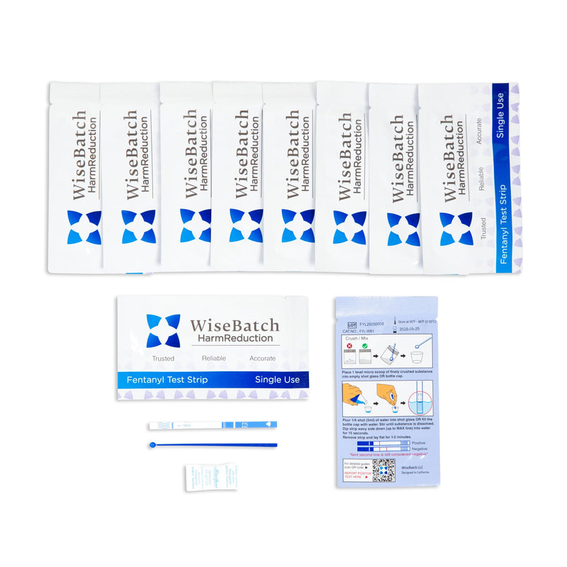 WiseBatch Fentanyl Test Strip + MicroScoop and Instructions, Pack of Ten (10) – #1 Most Trusted Fentanyl Test Strip on Market – ±99% Accurate – Results in <2 Mins – Prevent Overdoses 1 Count (Pack of 10)