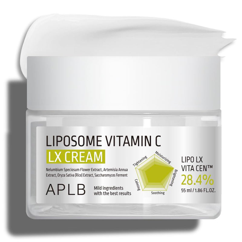 APLB Liposome Vitamin C LX Cream | LIPO LX VITA CEN™ 28.4% 1.86 FL.OZ/Korean Skincare, Efficient absorption, Dark spots, Elasticity Care, Revitalize for gentle and improve skin texture