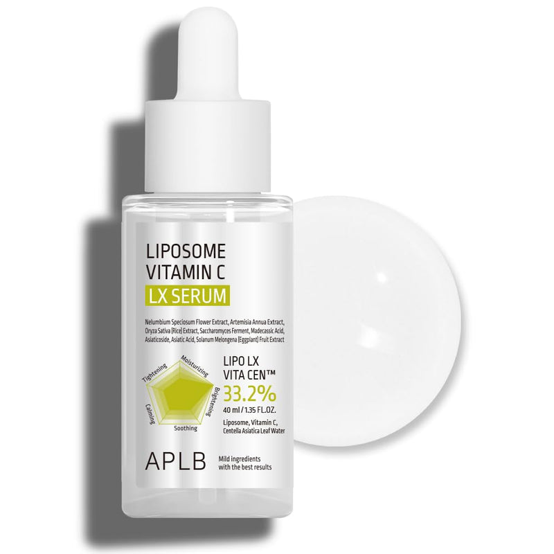 APLB Liposome Vitamin C LX Serum | LIPO LX VITA CEN™ 33.2% 1.35 FL.OZ/Korean Skincare, Efficient absorption, Dark spots, Elasticity Care, Revitalize for gentle and improve skin texture