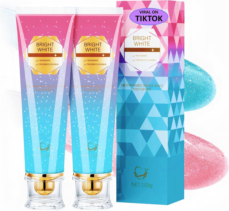 [Australia] - Niacinamide Whitening Toothpaste, Kimralur Triple Whitening Intensive Niacinamides Toothpastes, Fluoride-Free Formula is Suitable for Sensitive Teeth (2) 2 