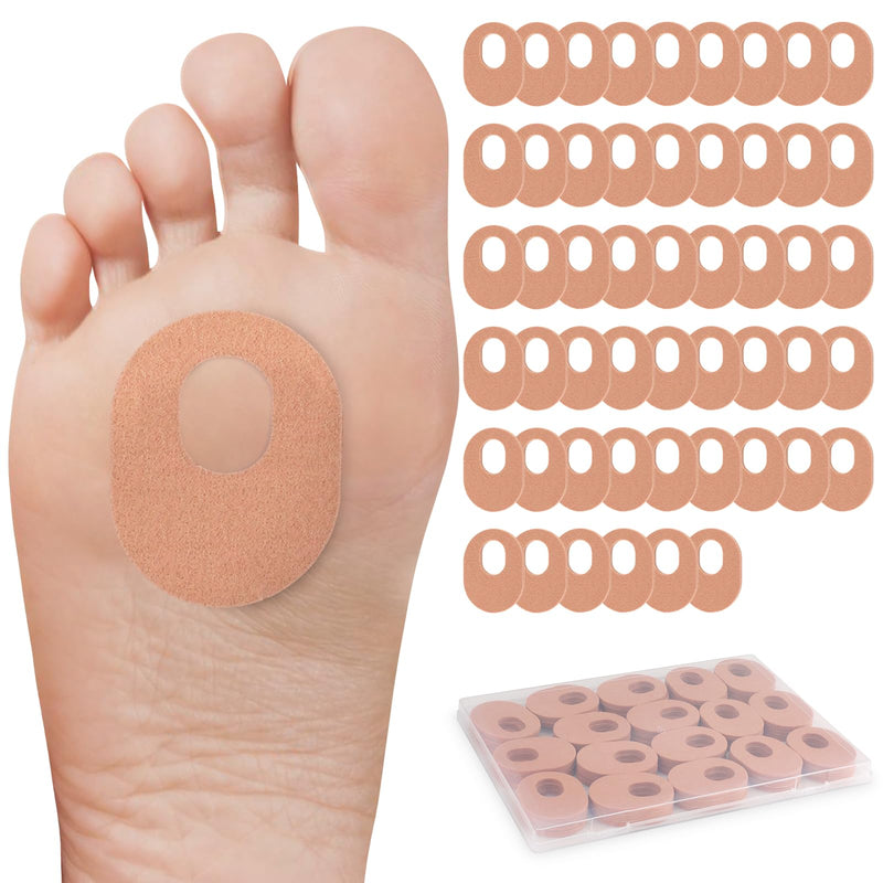 [Australia] - 51 Pcs Callus Pads Soft Thick Oval Shape Corn Pads, Felt Callus Cushions Adhesive Corn Protectors for Men Women Oval Shape Design, Reduce Pressure and Friction from Shoes Rubbing 0.17 IN-51Pcs Nude 