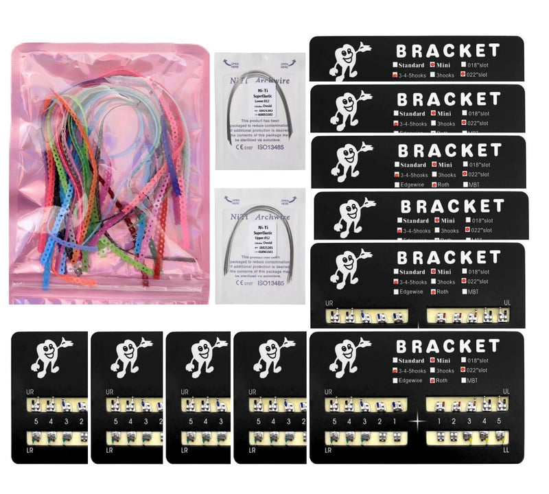 [Australia] - Complete Orthodontic Braces Kit with 20 Color Braces Power Chain for Braces DIY & Replacement at Home 