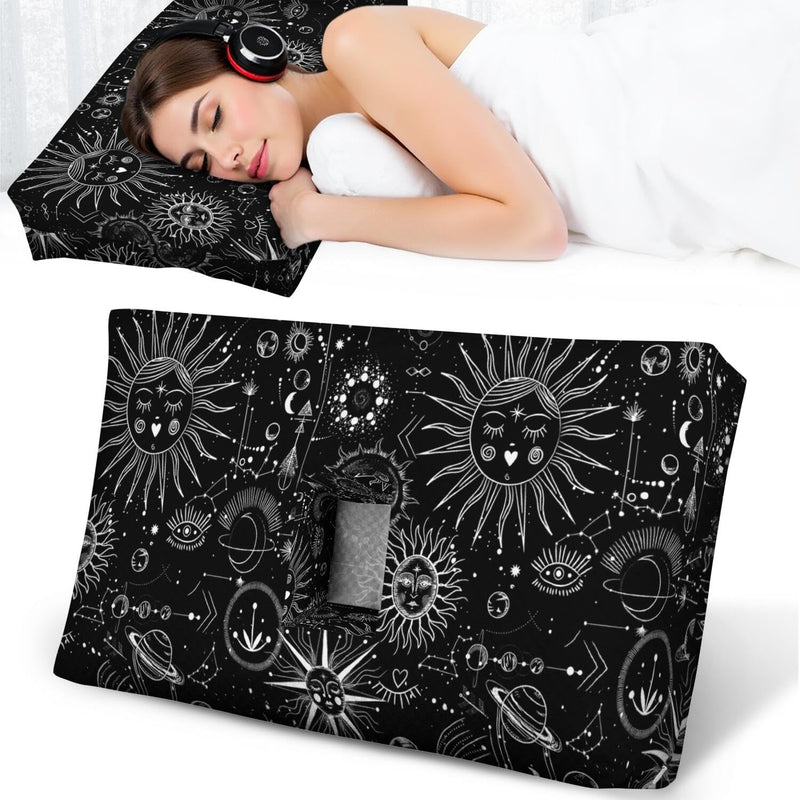 [Australia] - Ear Piercing Pillow for Side Sleepers,Rectangle Design with Big Hole for Ear Protection & Pain Relief,Soft & Breathable,Washable Cover (16x11x4 inches) 