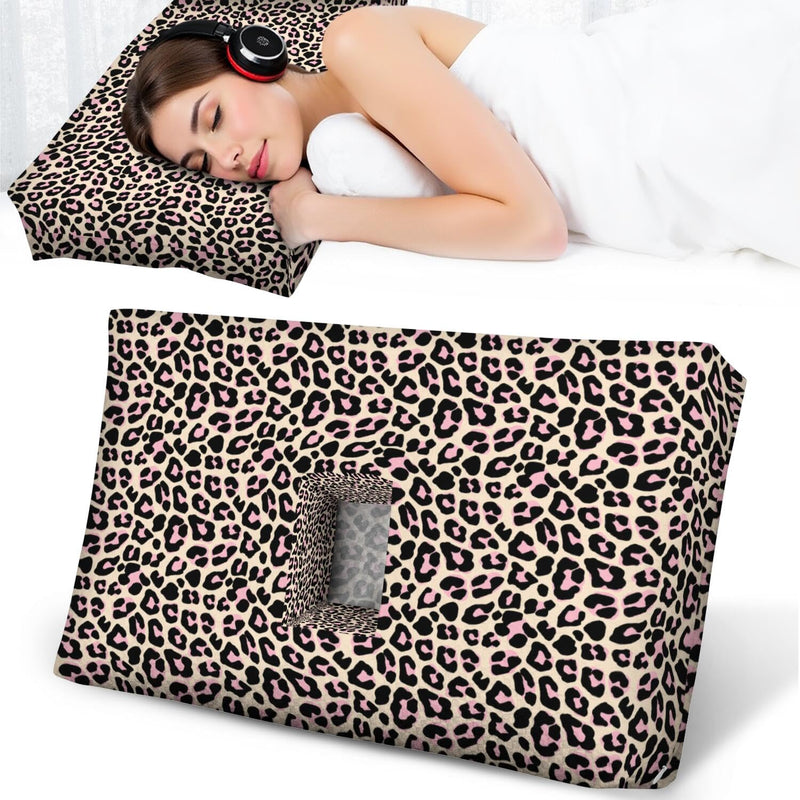 [Australia] - Ear Piercing Pillow for Side Sleepers,Rectangle Design with Big Hole for Ear Protection & Pain Relief,Soft & Breathable,Washable Cover (22x13x4 inches) Brown 22"*13"*4" 