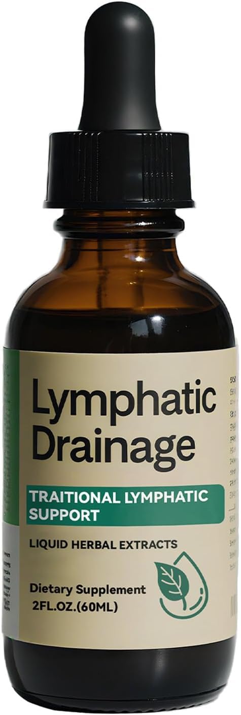 [Australia] - Lymphatic Drainage Drops, 2000mg Herbal Blend with Elderberry & Echinacea Dandelion，– Supports Lymphatic Drainage, Immune System & Detox 2 fl oz (1pcs) 1pcs 