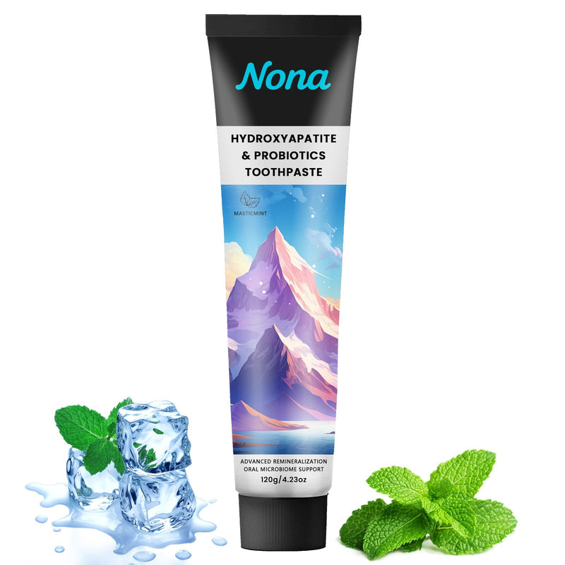 [Australia] - Hydroxyapatite Toothpaste with Bamboo Charcoal & Probiotics, Fluoride-Free Formula for Remineralizing Enamel, Sensitive Relief & Whitening, Natural Peppermint for Fresh Breath (1pc) 1pc 