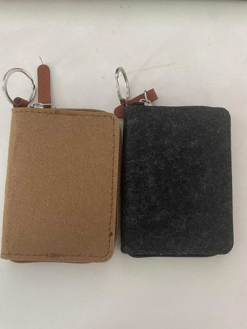 Pill Case for Vitamin and Supplement Organizer, EFFIET 7-Day Portable Cute Little Pill Box with Fabric Cover (Dark Grey+Brown) Dark Grey+brown