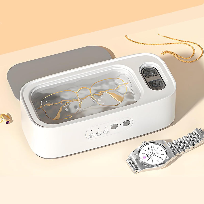 [Australia] - Contact Lens Cleaner, Ultrasonic Jewelry Cleaner, Portable Ultrasonic Contact Lens Cleaning Machine, Ultrasonic Cleaner Machine for Jewelry, Eyeglasses, Rings, Watch Strap, Dual Cleaning Modes 