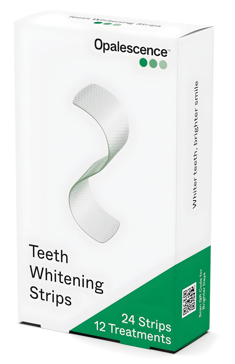 Opalescence Go Teeth Whitening Strips - Hydrogen Peroxide 10% - 6050-1T | Fast Acting - Enamel Safe – Slip Free – Sensitivity Free – At-Home Stain Removal (12 Treatments) Professional Whitening Brand 24 Count (Pack of 1)