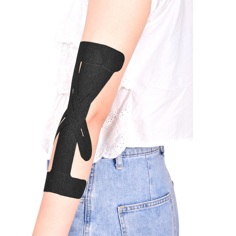 [Australia] - IEADEN Precut Kinesiology Tape for Elbow, Black 