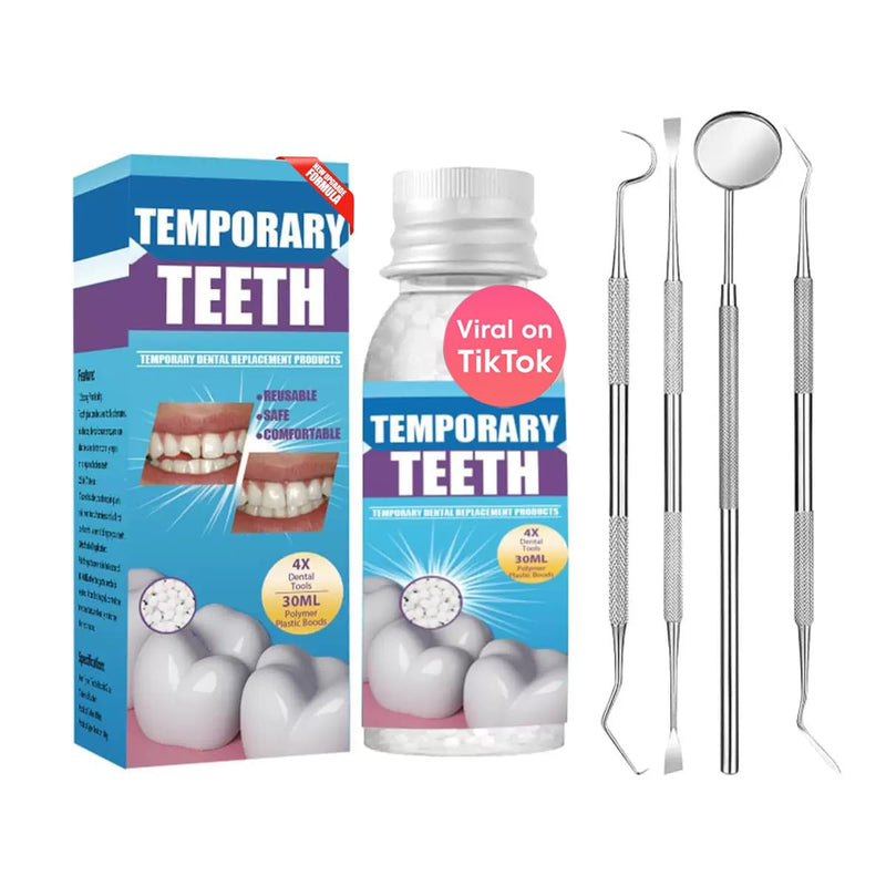 [Australia] - Tooth Repair kit with 4 Dental Tools, Easy-to-Use for Men & Women,Dental Care Kit Fixing Broken Teeth, Save Smile Cause Bad Teeth and Smile Confidently Again 
