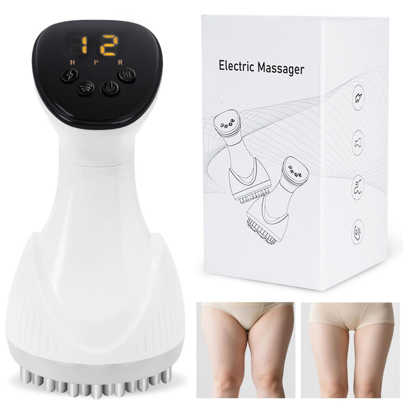[Australia] - 2025 Upgraded Lymphatic Drainage Massager Body Sculpting Machine Helps Reduce Stretch Marks & Cellulite for Legs, Arms & Belly Anti Cellulite Massage Tool with Light Heat & Vibration 