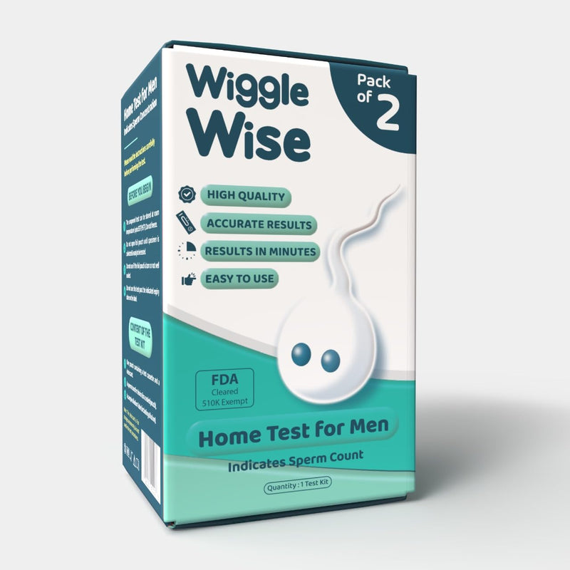 2-Pack Male Fertility Test - At-Home Sperm Count & Analysis Kit | Check Normal or Low Sperm Count, Fast, Private, Easy to use, Accurate At-Home Analysis, No Labs Visit