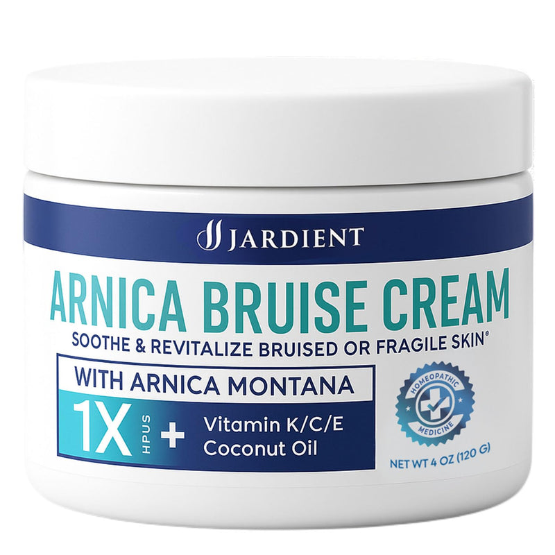 Arnica Cream Advanced Formula with Arnica Montana Vitamin K C & E - Soothing Hydrating for Face and Body (4 Fl Oz (Pack of 1))