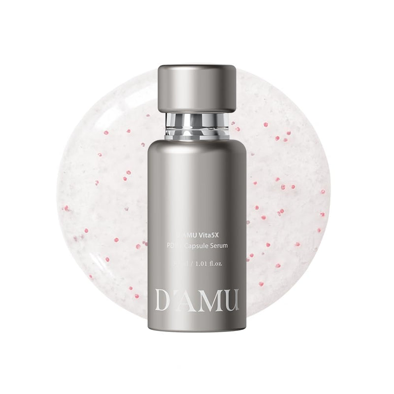 D'AMU Pore Refining Face Serum – Hydrating & Radiance-Boosting Facial Serum with Vita 5X Multi-Vitamin Complex Encapsulated DNA from Centella for Elasticity Korean Skincare Gift for Women–1.01 fl.oz.