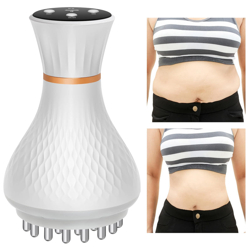 [Australia] - Lymphatic Drainage Massager – Portable Cellulite Massage Tool with 19 Intensity Levels for Relaxing Neck, Legs, Arms & Belly 