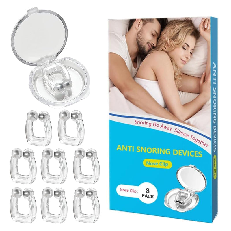 [Australia] - QUANROL Anti Snoring Devices, Silicone Nose Clip Stop Snoring, Snore Stopper Effective to Relieve Snoring, Snoring Solution Comfortable and Quieter Sleep, Clear 