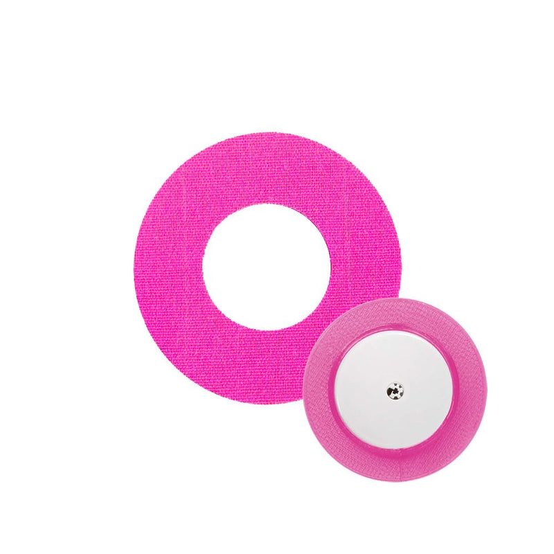 [Australia] - YOYOFOX Libre 2 Sensor Covers with Reusable Plastic Shield,25 Pack Libre 2 Adhesive Patches Sweatproof with Hole (Pink) Pink 