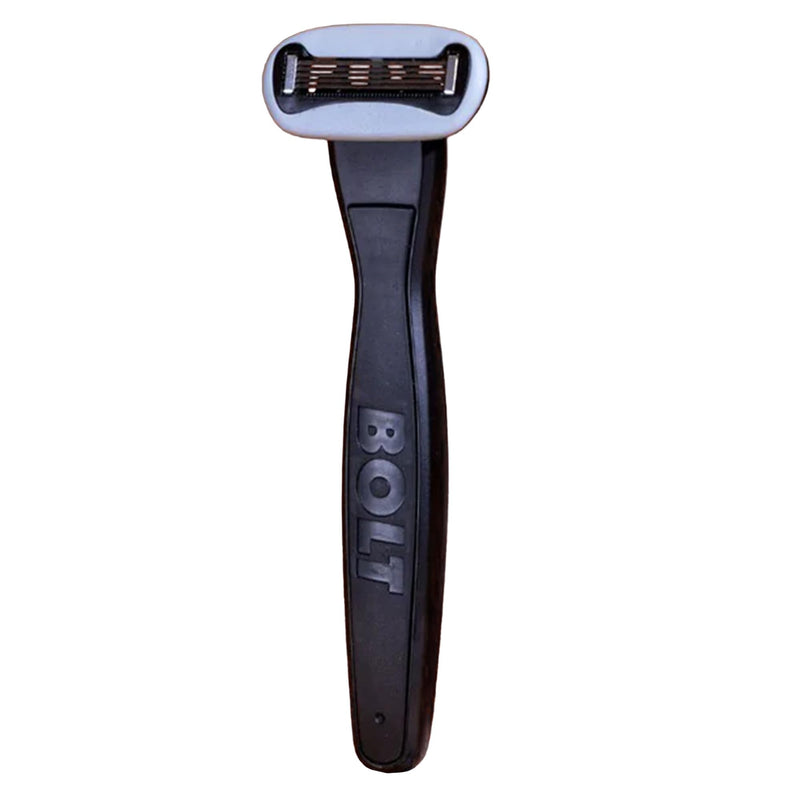 [Australia] - Performance Razor - Black Edition - 5-Blade Swedish Steel - Aloe & VIT E - Zinc Handle - Smooth Shave Kit - 2 Cartridges BOLT Performance Razor Black 