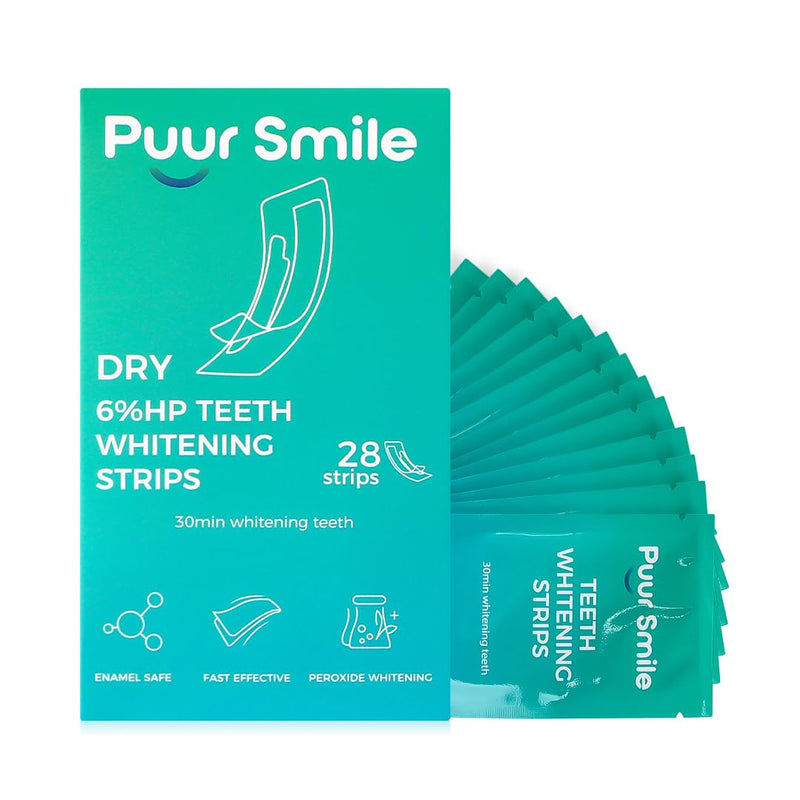 [Australia] - Proffesional Teeth Whitening Strips - 14 Treatments Kit, Peroxide Free, Enamel Safe White Strips, Non-Slip, Dry Strip Technology for Coffee, Wine, Tobacco, and Other Stains (Mint) 