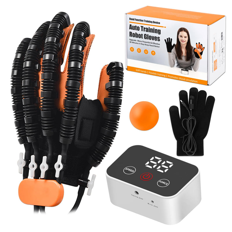 [Australia] - Rehabilitation Robotic Gloves, Portable Hand Therapy Gloves for Stroke, Hand Recovery Glove Equipment, Hand Exerciser for Arthritis, Finger Training, Cerebral Palsy Right Hand M 