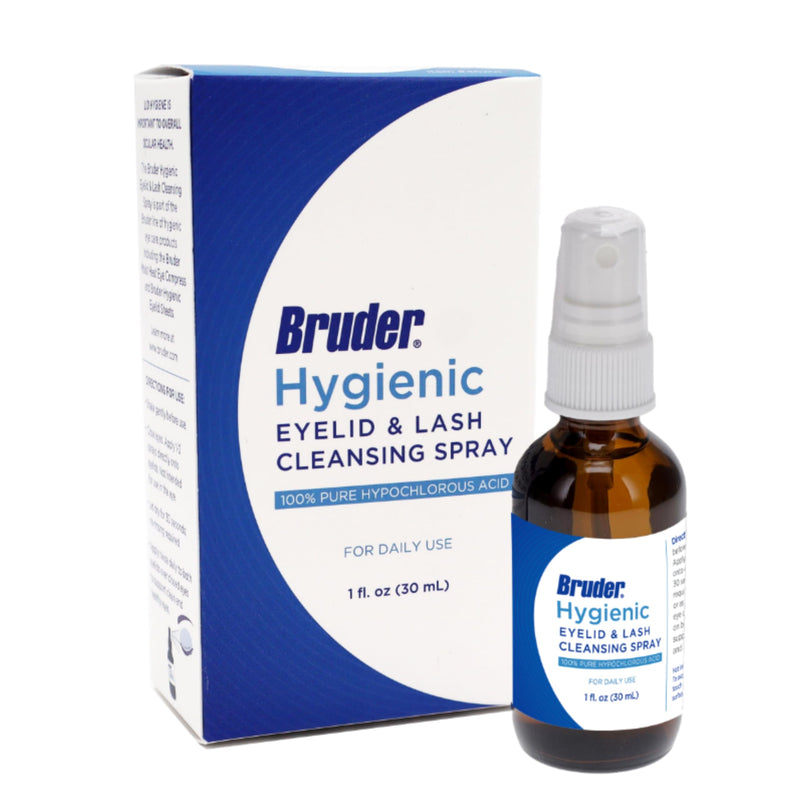 [Australia] - Bruder Hygienic Eyelid Solution Spray - Non-Irritating Pure Hypochlorous in Saline, Calm, Skincare, Daily Use Eyelid and Lash Cleanser, Eye Cleansing Spray (30mL) 30ml 