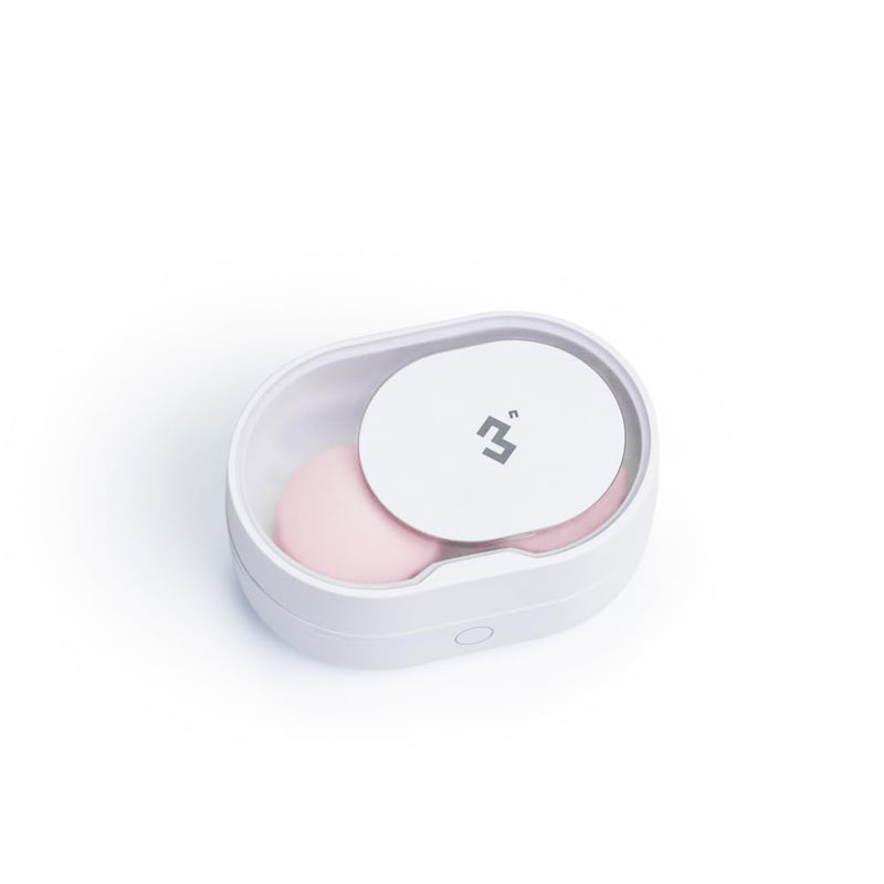 [Australia] - Soft Contact Lens Cleaner with Advanced Electrophoresis Technology, ReO2 Mini Pro, with Mirror and Tweezer (White) 