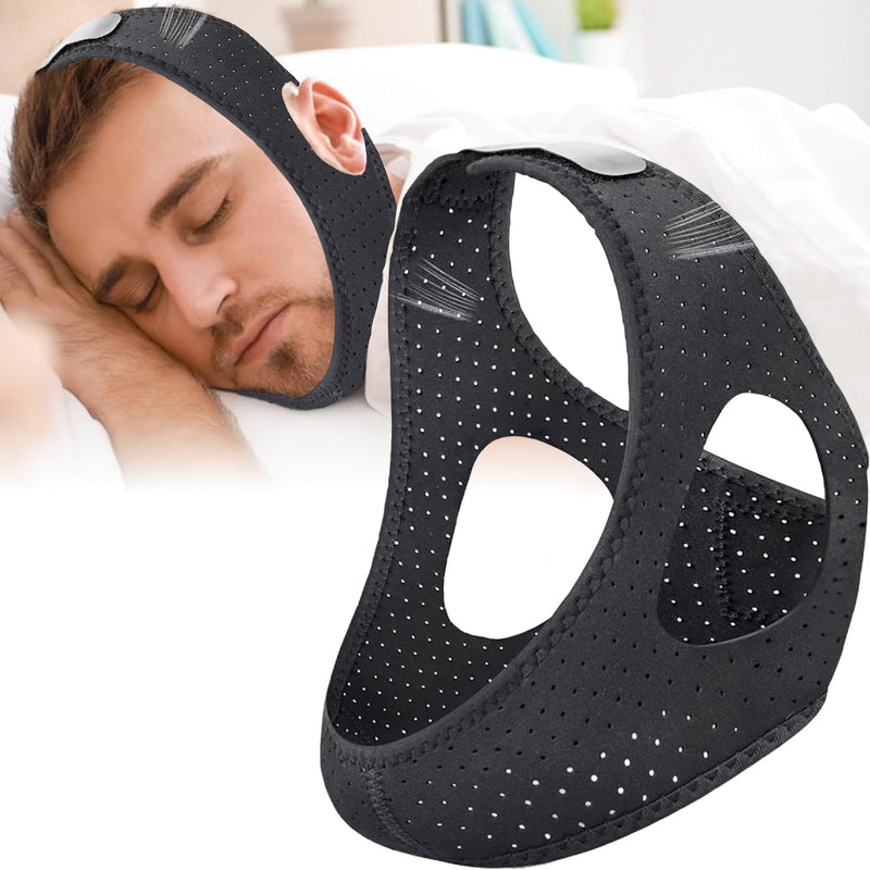 [Australia] - Anti Snore Chin StrapÔºåAdjustable Breathable Chin Strap for CPAP UsersÔºåAnti Snoring Devices for Men and WomenÔºåComfortable Chin Strap for SleepingÔºåEffective Stop Snoring Solution 