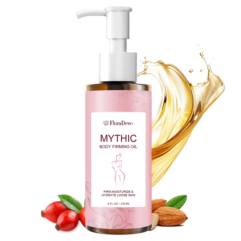 Mythic Body Firming Oil for Women, Unscented Body Oil, 4 FL OZ Moisturizing Skin Care Oil with Vitamin E, Lightweight Fast Absorbing for Dry Skin Daily Use 4 Fl Oz (Pack of 1)