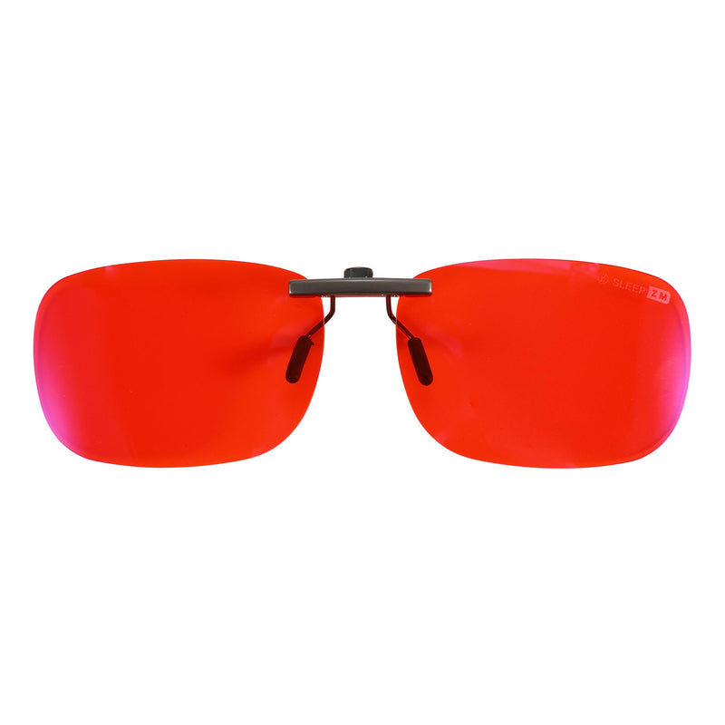 100% Blue Light Blocking Glasses - Women + Men - Better Sleep - Anti Eye Strain Protection - Computer Screens Gaming E2 Clip on Night-timeMax Red