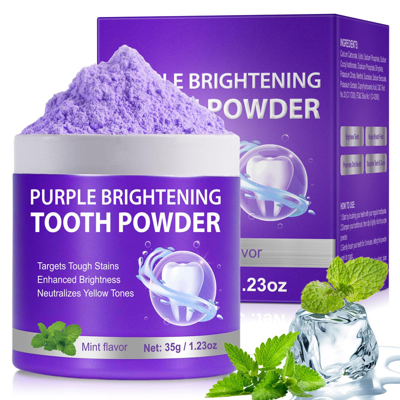 [Australia] - Teeth Whitening Powder, Removes Stains, Teeth Whitening, Toothpaste Whitening Powder for Coffee, Tea, Food, Wine, Keeps Breath Fresh, Promotes Oral Health,No Sensitivity, 35g 