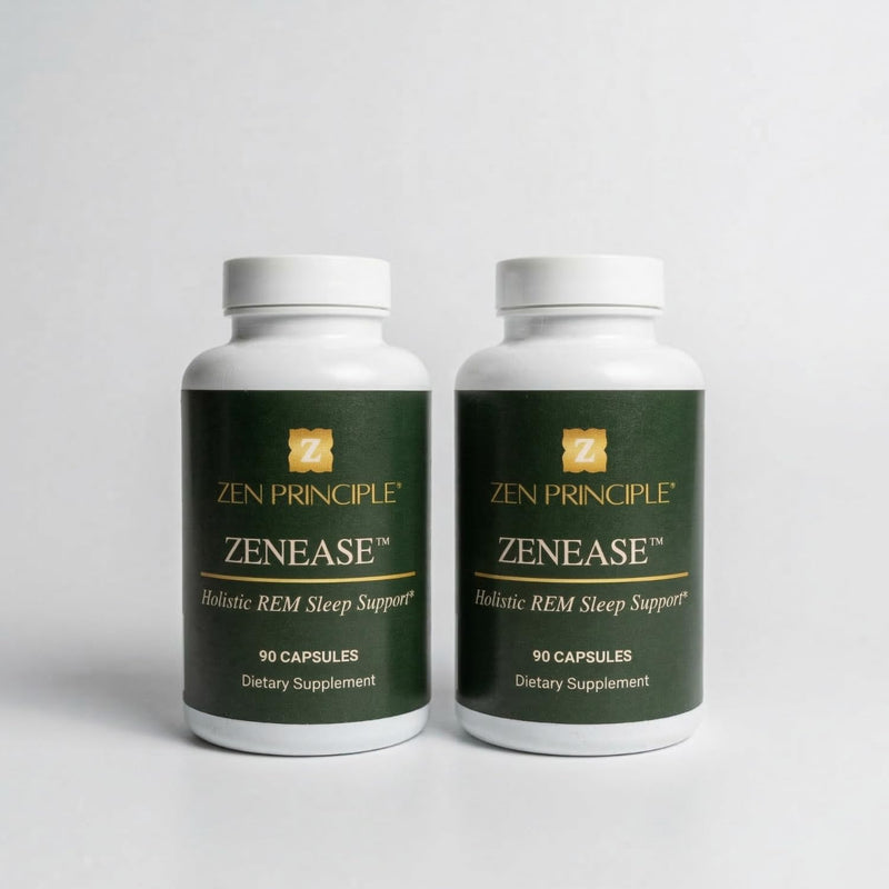 Zen Principle Zenease Sleep Support with Magnesium Glycinate, Ashwagandha KSM-66®, Saffron, L-Theanine & GABA – No Melatonin, Natural Stress Relief & Sleep Aid. 180 Capsules 2