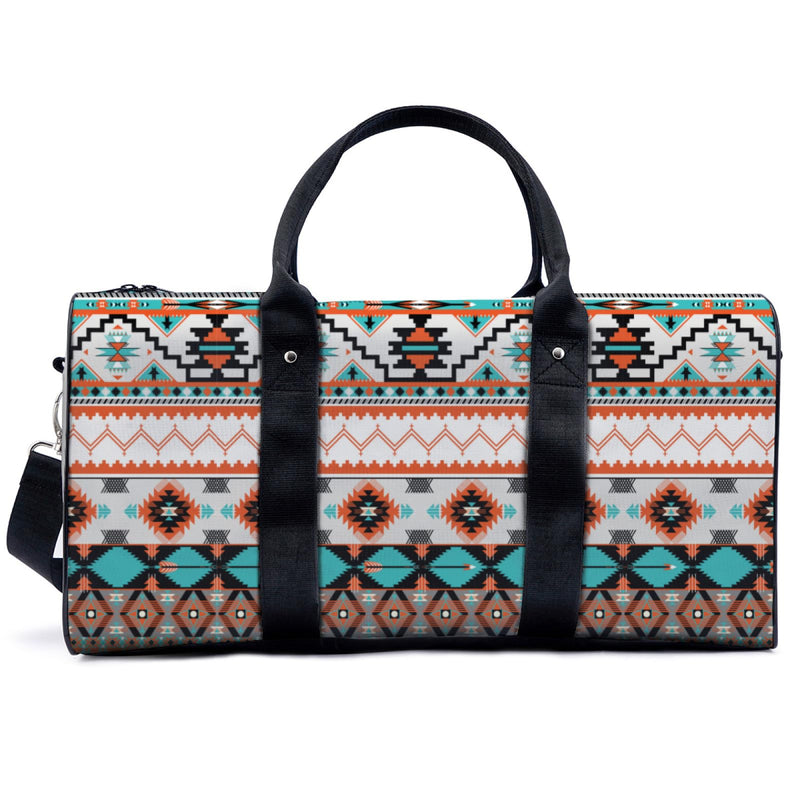 Travel Duffle Bag Large Capacity Personal Item with Adjustable Strap Lightweight Weekender Bag Overnight Bag Gym Bag Aztec Style Pattern Aztec Style Pattern 2