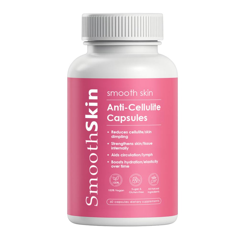 [Australia] - Smooth Skin & Circulation Support Capsules, Plant-Based Dietary Supplement, Helps Reduce Appearance of Cellulite, Supports Skin Elasticity, 60 Vegan Capsules, Gluten-Free, Sugar-Free 