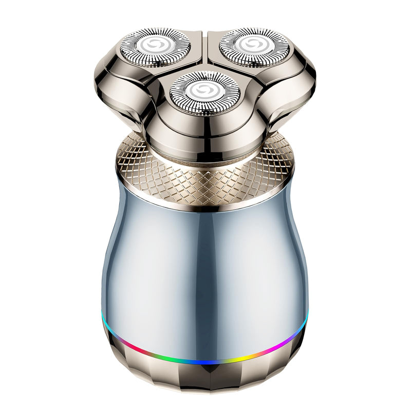 [Australia] - Electric Razor for Men, 3D Floating Blade Shaver with 9000 RPM High Speed, IPX7 Waterproof, 60-Day Battery Life, Compact Portable Wet/Dry Electric Shaver 