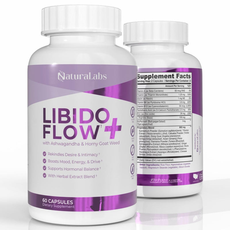 [Australia] - Female Libido Booster for Women - Maca Root Capsules for Women with Fenugreek, Ashwagandha, Zinc, L-Arginine - Libido, Drive, Energy, Mood Enhancer - Fast Acting, 60 ct 