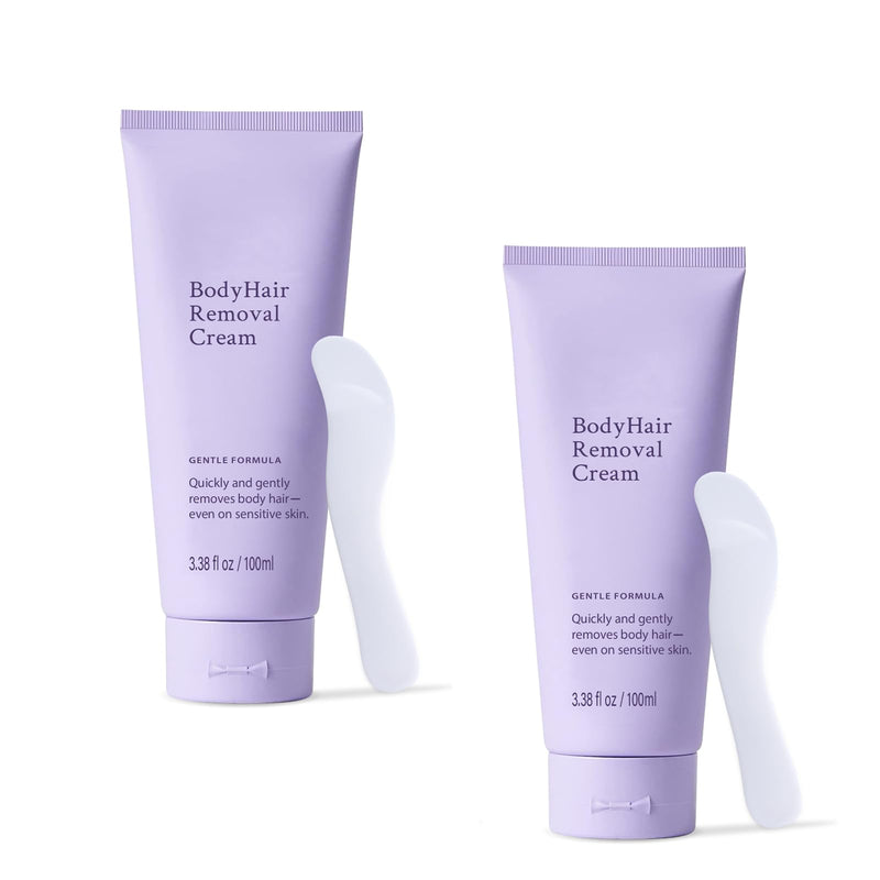 [Australia] - Hair Removal Cream,Body Hair Removal Cream Sensitive Skin,Gentle and Effective Depilatory Formula for Smooth Skin,Ideal for Legs, Arms, and Bikini Area-2pcs 