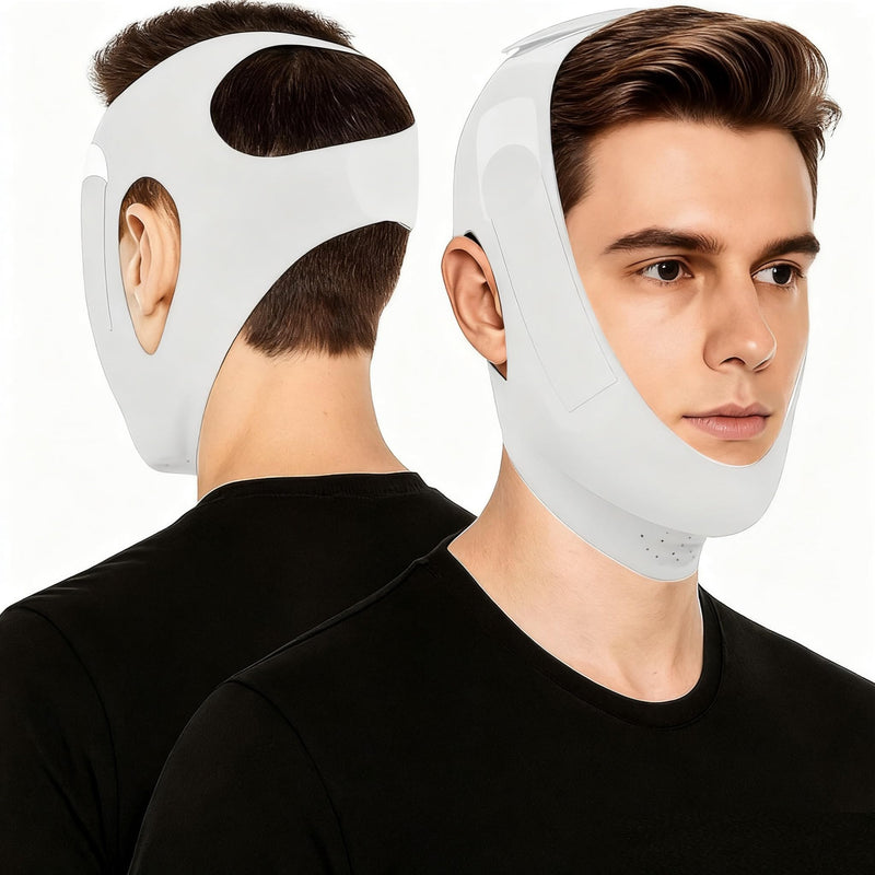 [Australia] - Sleep and Snoring Chin Strap - Anti-Snoring Device for Men and Women, Breathable and Skin-Friendly Anti-Snoring Device with Adjustable Fit 