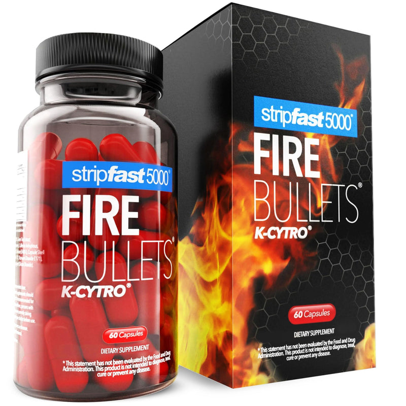 [Australia] - stripfast5000 Fire Bullets with K-CYTRO for Women and Men 60 Count (Pack of 1) 