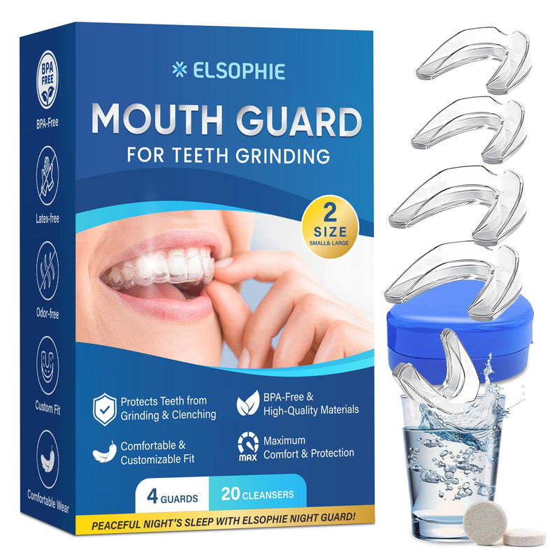 [Australia] - Mouth Guard for clenching Teeth at Night：Night Guards for Teeth Grinding Mouthguards for Grinding of Teeth Custom Fit for Nighttime Protection - 3 Pack 